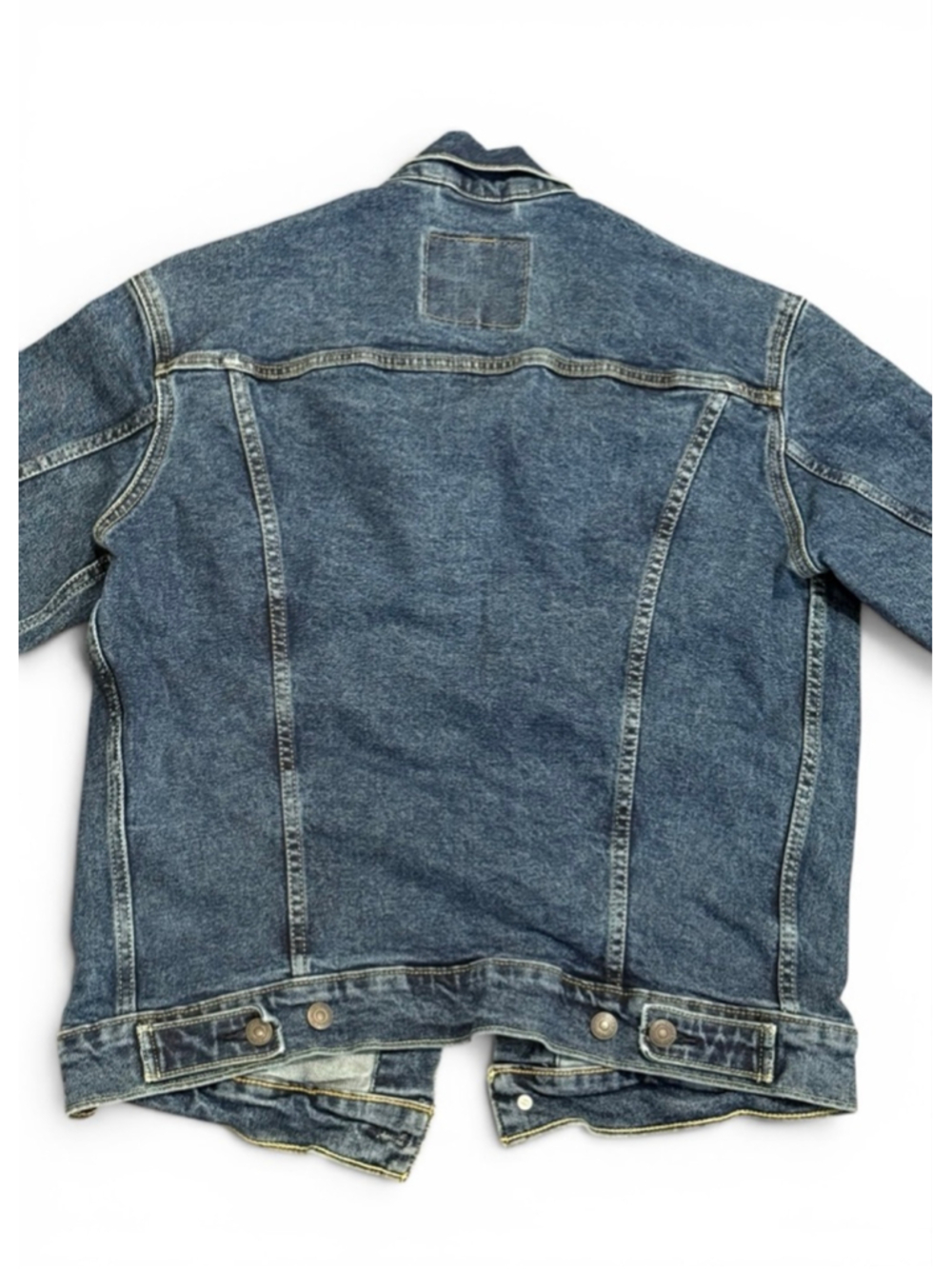 Levi’s Women’s Denim Trucker Jacket Medium Blue Button Front Classic Jean Jacket - Picture 5 of 6